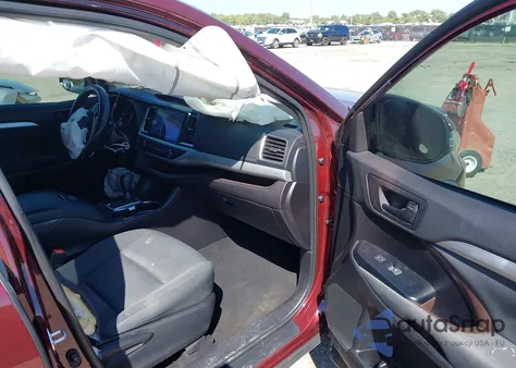 2019 Toyota Highlander Le z USA, uszkodzony, nr VIN 5TDZARFH4KS057887